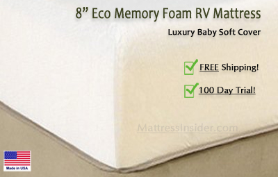 8" Luxury Eco-Memory Foam RV Mattress