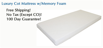 Luxury Cot Mattress with Memory Foam