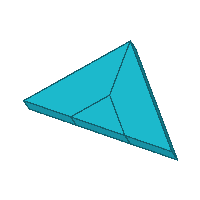 triangle shapes with an insert