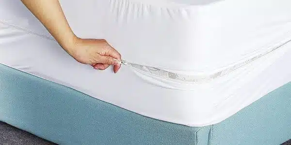 Custom Mattress Encasement White Zipper Protection