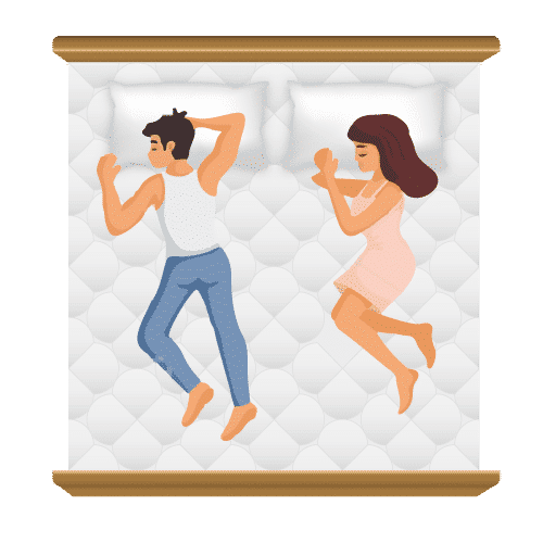 King mattress size icon