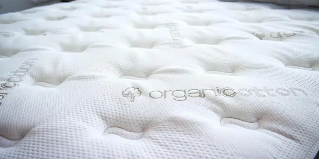 Organic Cotton Mattress Topper Close