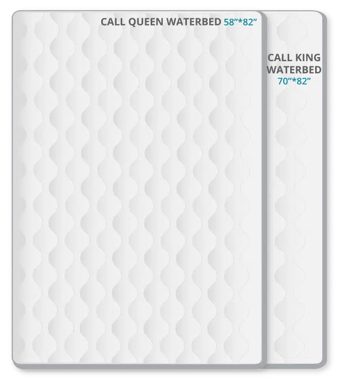 Waterbed mattress size comparison chart