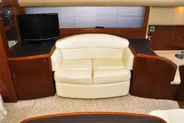RV interior living area with couch