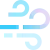 Cooling breeze airflow icon