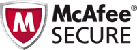 McAfee secure checkout badge