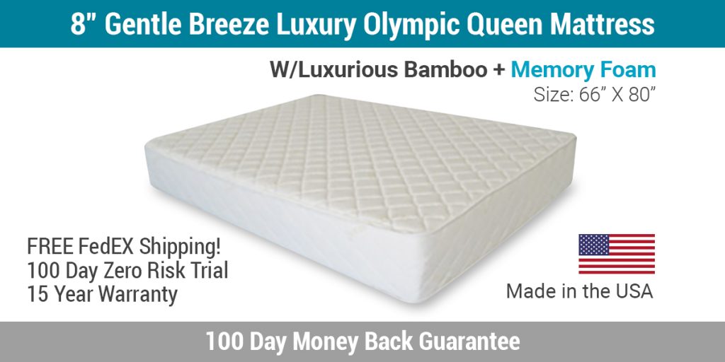 Gentle Breeze Olympic Queen mattress bamboo