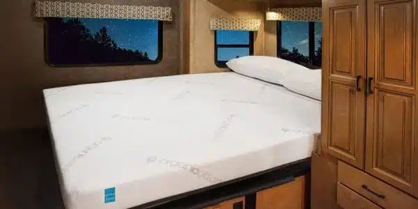 Sedona Mattress in RV nighttime