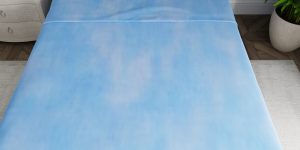 Custom Bed Sheets Blended Blue