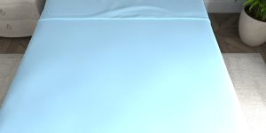 Custom Bed Sheets Light Blue