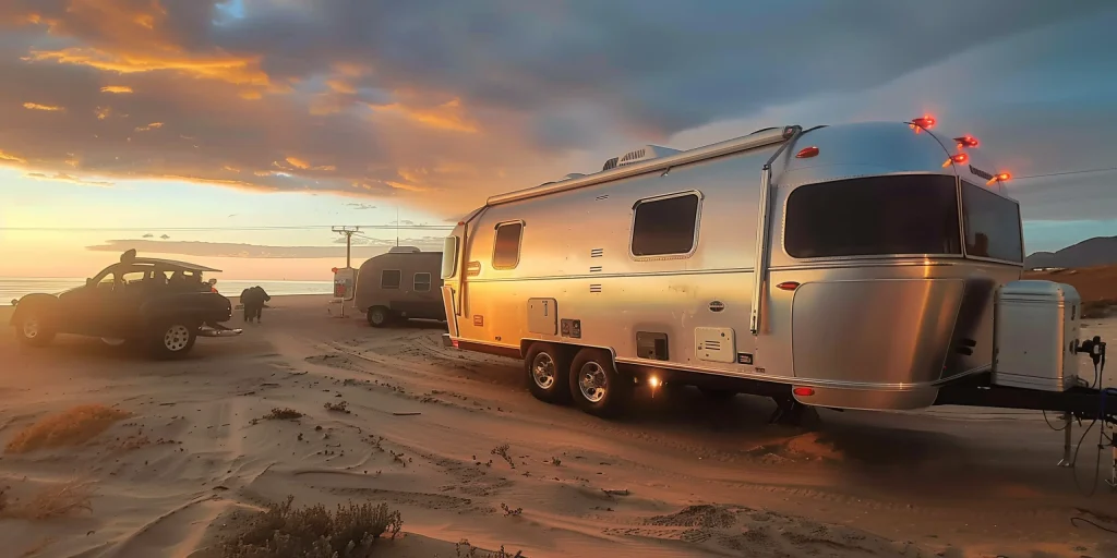 Airstream Eddie Bauer beach camping