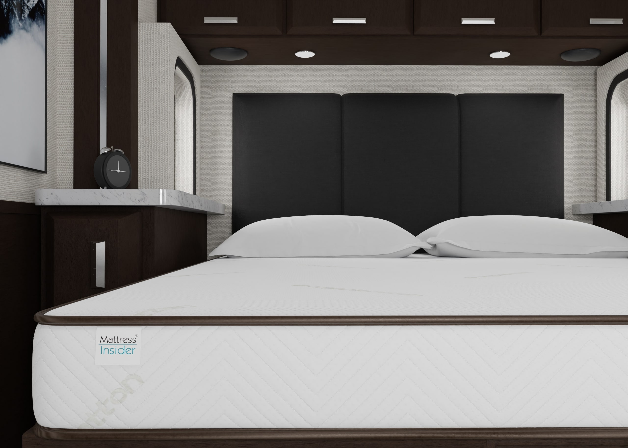 Elation RV mattress in RV bedroom