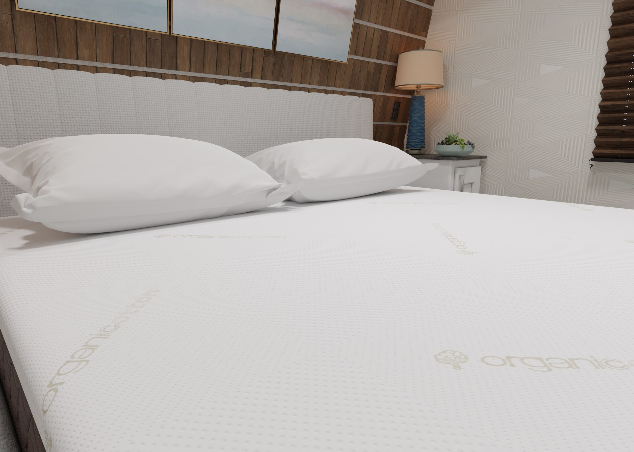 Luxury RV mattress in RV bedroom