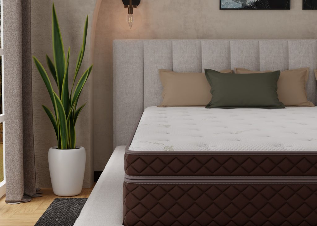 Alaskan King mattress foot corner angle