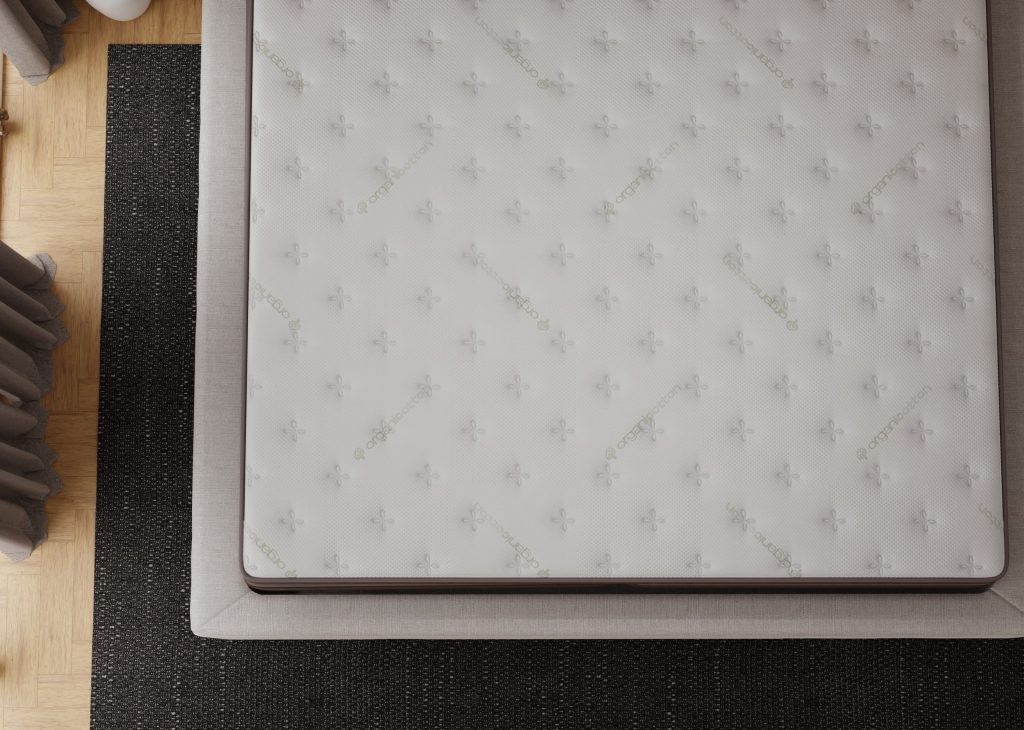 Alaskan King mattress top view