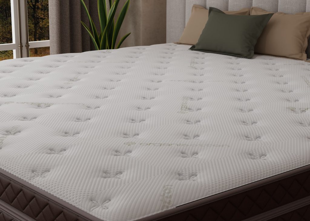 Alaskan King mattress closeup pillow top