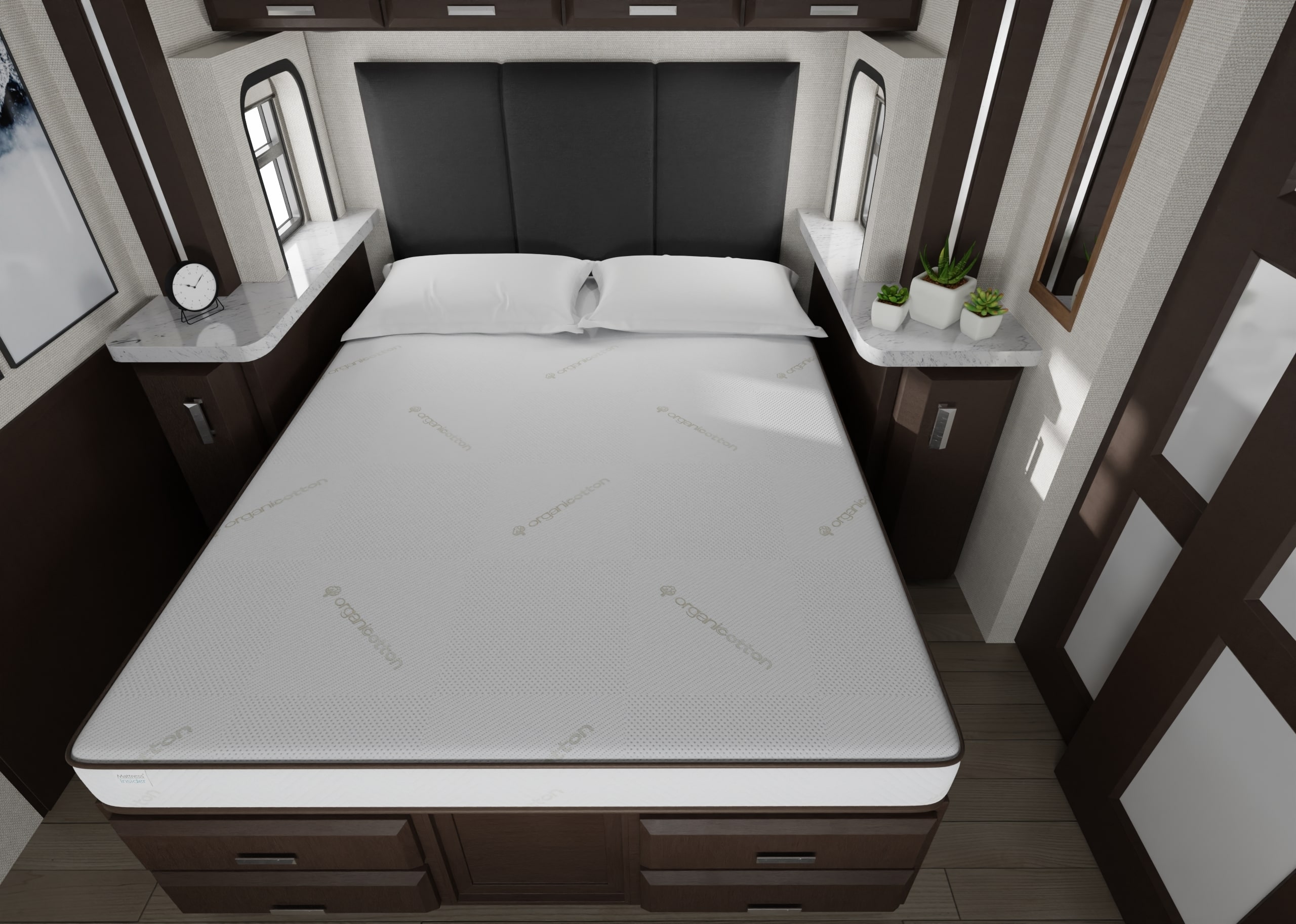 Elation RV mattress top foot camper