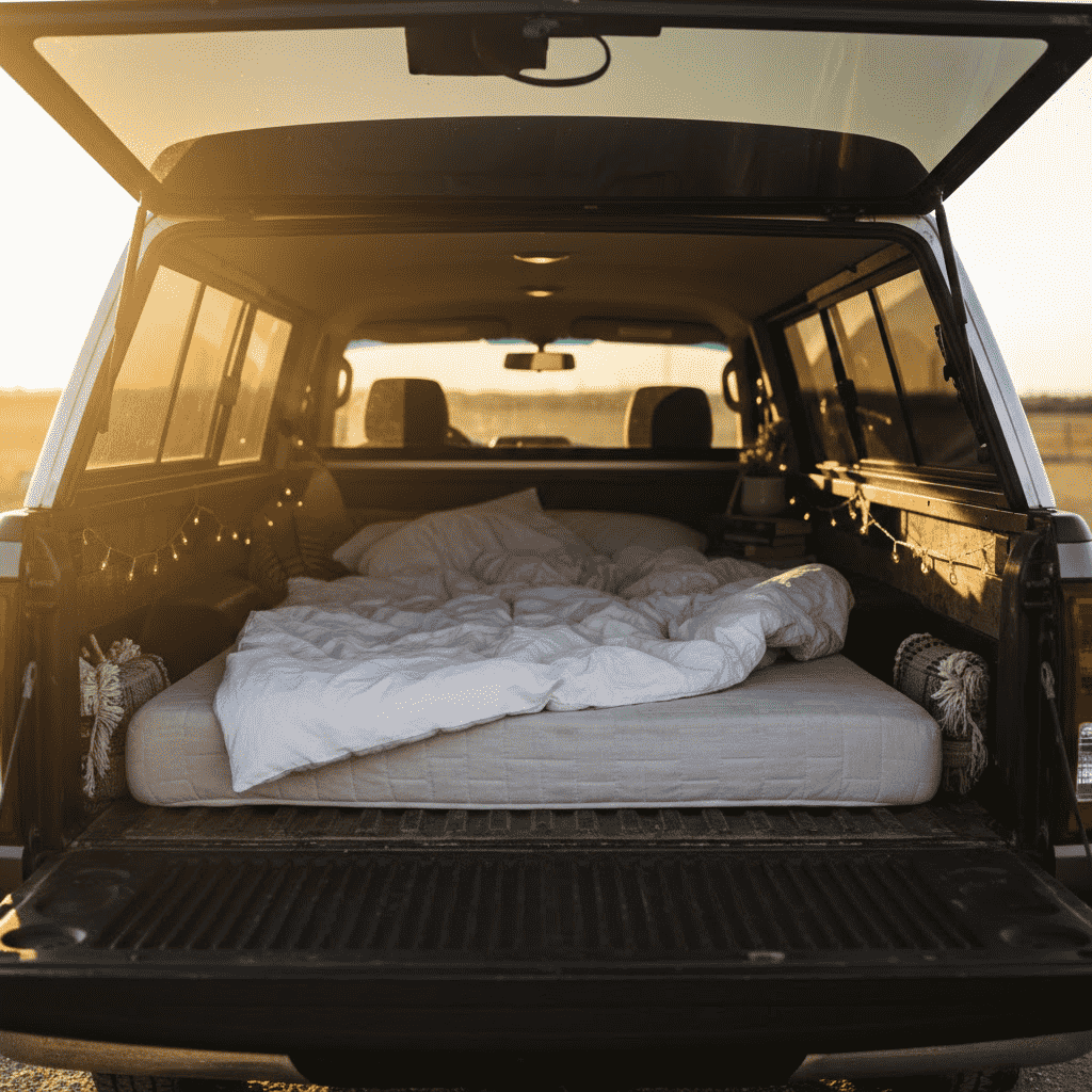Covered-truck-bed-mattress