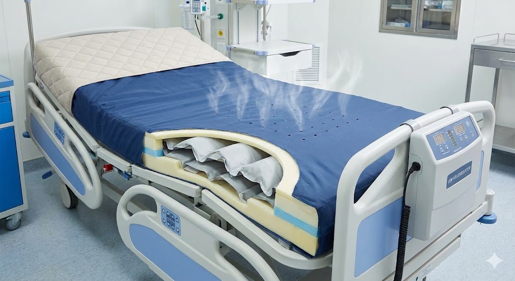 hospital bed mattress jet air