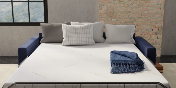 Deluxe sofa bed mattress foot view
