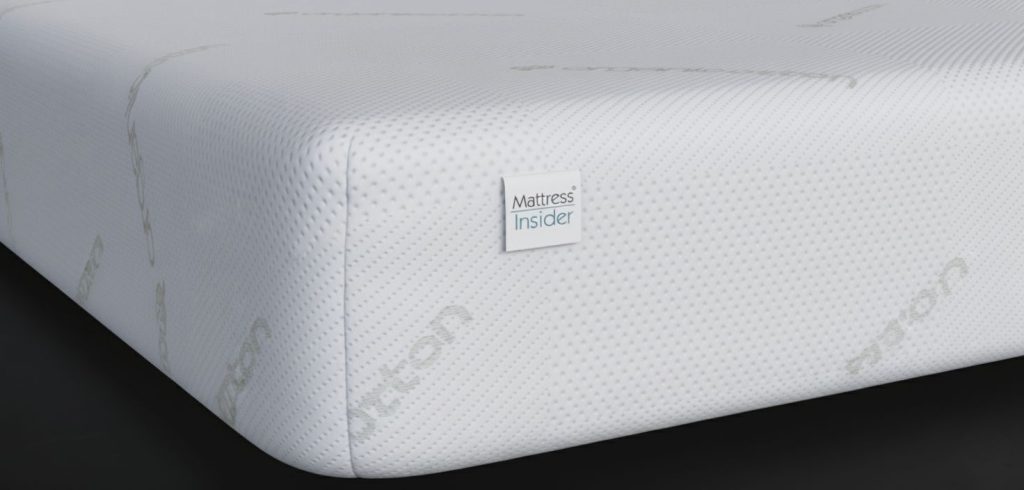 Luxury mattress corner detail view