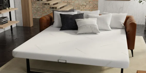 Deluxe sofa bed mattress angle view