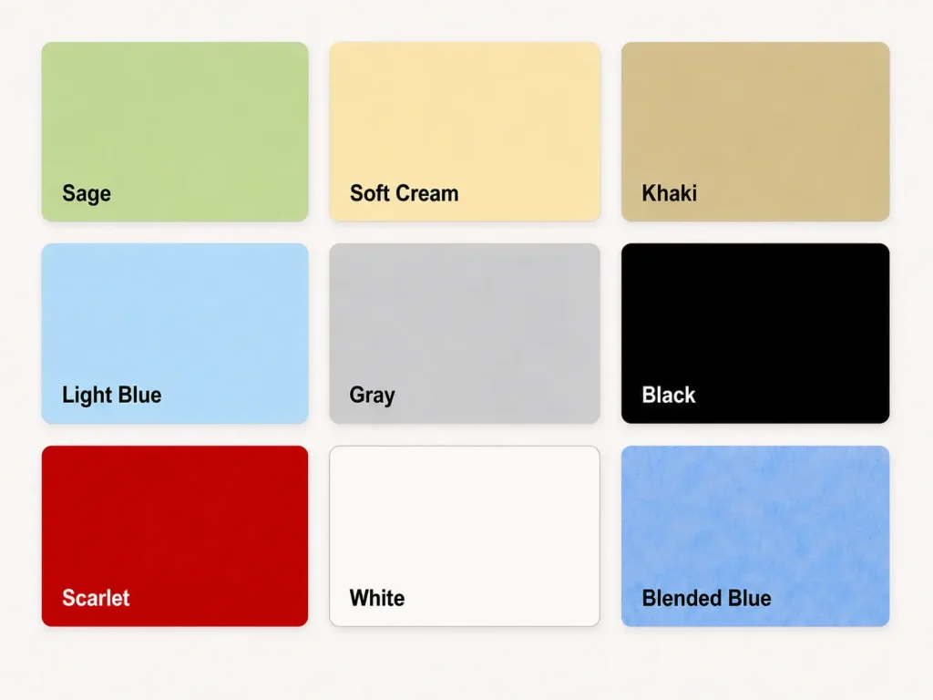 Sheet color swatch