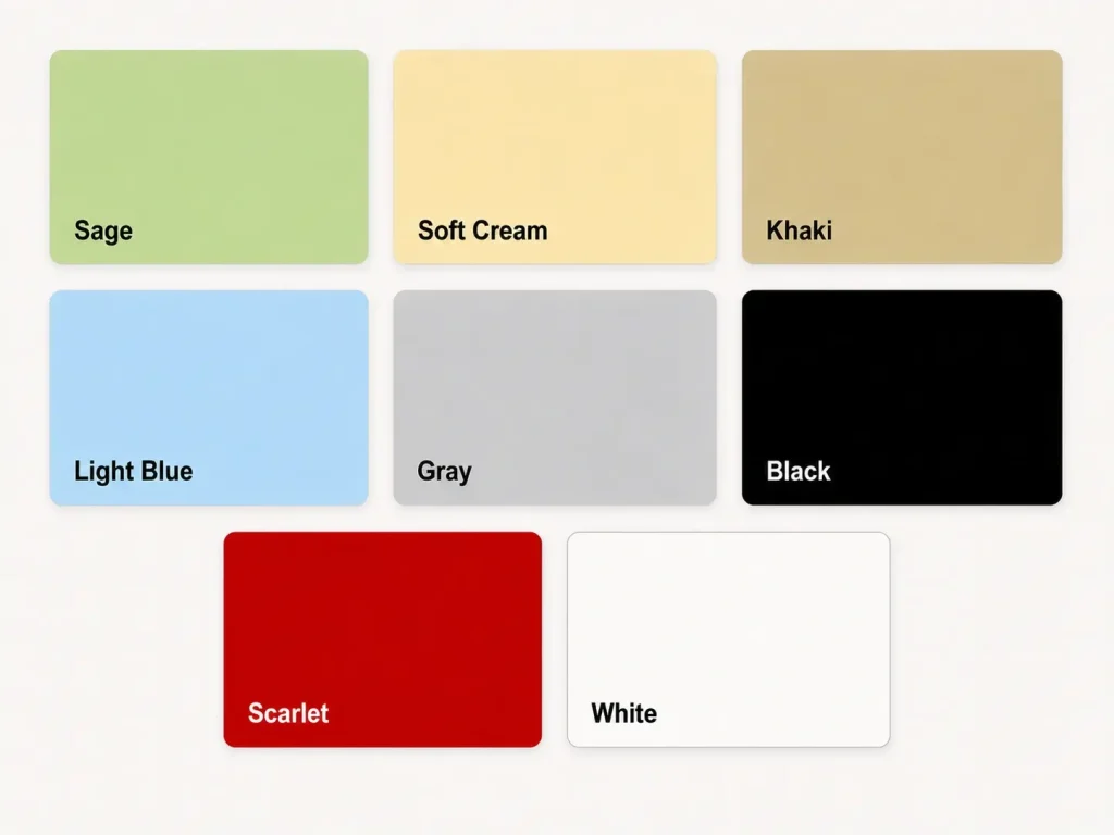 Sheet color swatch